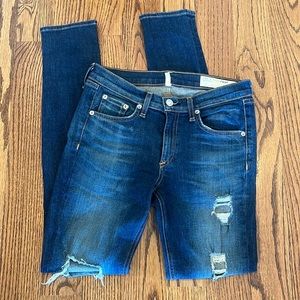 Rag & Bone for Intermix Blue Distressed Jeans Size 27